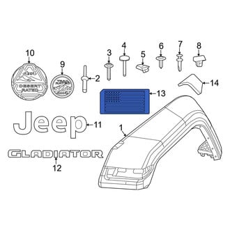 Jeep OE - Front Left Fender Decal