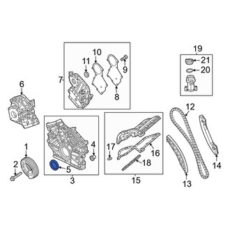 Jeep OE - Lower Engine Timing Cover Seal