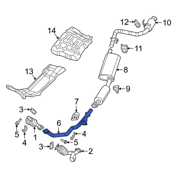 Exhaust Crossover Pipe