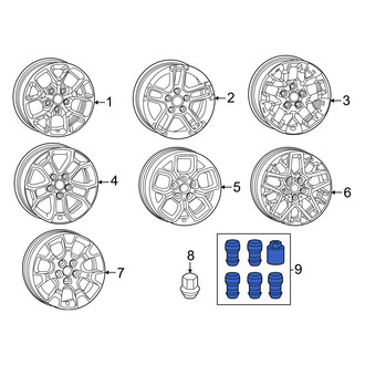Jeep OE - Wheel Lock Set