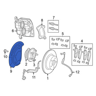 Jeep OE - Front Left Brake Dust Shield