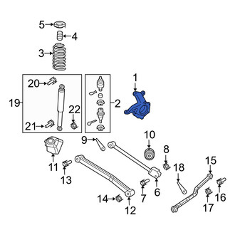 Jeep OE - Front Left Suspension Knuckle