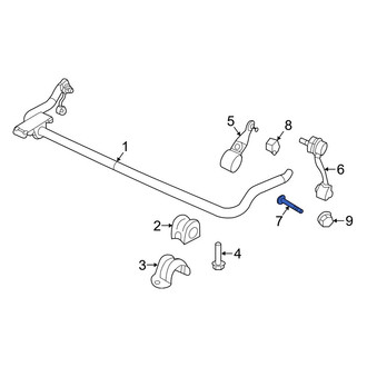 Jeep OE - Suspension Stabilizer Bar Link Bolt