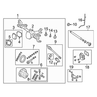 Jeep OE - Front Suspension - Front Axle & Carrier