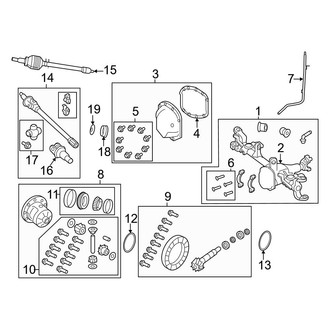 Jeep OE - Front Suspension - Front Axle & Carrier