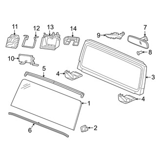 Jeep OE - Windshield - Glass