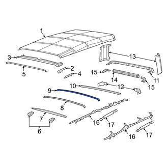 Jeep OE - Center Roof Bow