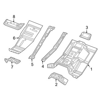 Jeep OE - Cab - Floor (Front Section)