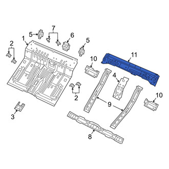 Jeep OE - Rear Floor Pan Crossmember