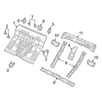 Jeep OE - Cab - Floor (Rear Section)
