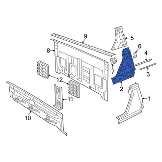 Jeep OE - Rear Left Quarter Panel Reinforcement