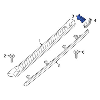 Jeep OE - Left Running Board Step Pad Bracket