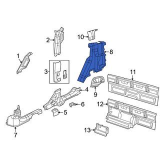 Jeep OE - Rear Right Interior Quarter Panel Trim Panel