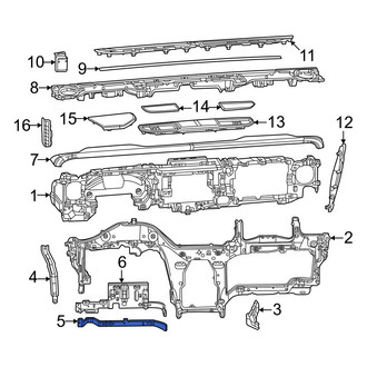 Jeep OE - Lower Instrument Panel Crossmember Bracket