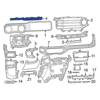 Jeep OE - Center Instrument Panel Molding