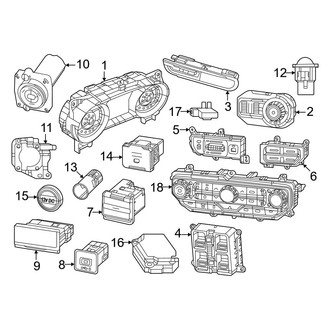 Jeep OE - Instrument Panel - Cluster & Switches