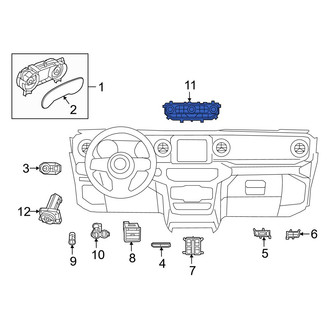 Jeep OE - HVAC Temperature Control Panel
