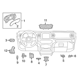 Jeep OE - Instrument Panel - Cluster & Switches