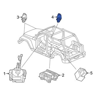 Jeep OE - Rear Air Bag Impact Sensor