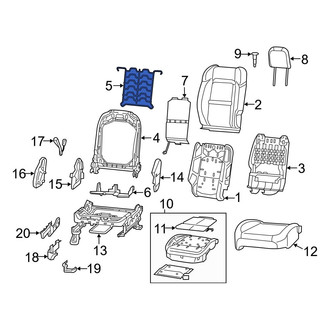 Jeep OE - Front Left Seat Lumbar Support Cushion