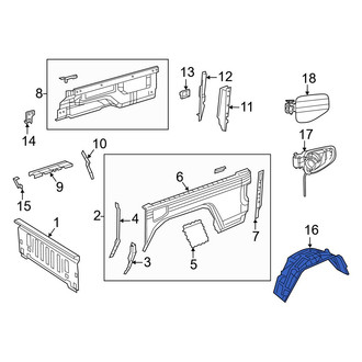 Jeep OE - Rear Left Quarter Panel Splash Shield