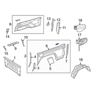 Jeep OE - Rear Left Truck Bed Panel