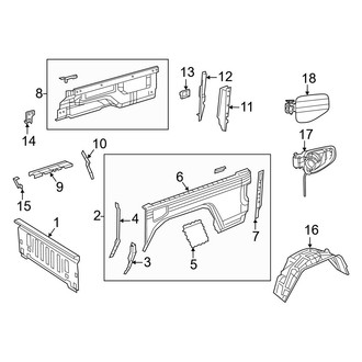 Jeep OE - Pick Up Box - Front & Side Panels