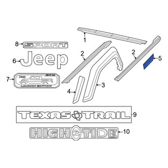 Jeep OE - Rear Left Bumper Trim