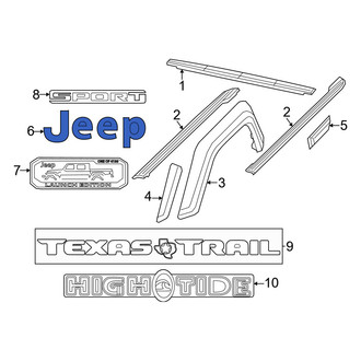Jeep OE - Rear Tailgate Emblem