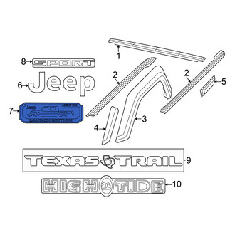 Jeep OE - Rear Tailgate Emblem
