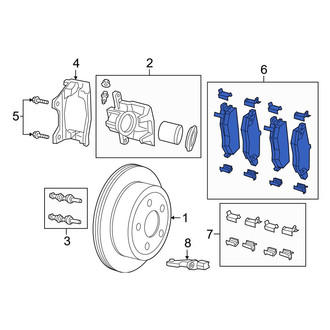 Jeep OE - Rear Disc Brake Pad Set
