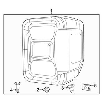 Jeep OE - Rear Lamps - Combination Lamps (LED, W/O Blind Spot)