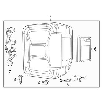 Jeep OE - Rear Lamps - Combination Lamps (LED, With Blind Spot)