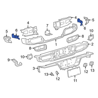 Jeep OE - Rear Left Outer Bumper Cover Brace