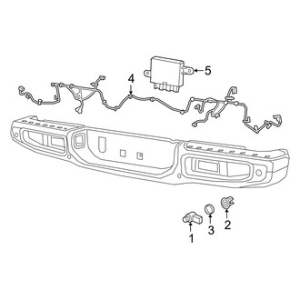 Jeep OE - Rear Bumper - Electrical Components (Plastic)