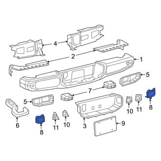 Jeep OE - Rear Right Reflector Panel