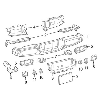 Jeep OE - Rear Bumper - Bumper & Components (Steel)