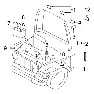 Jeep OE - A/C System Information Label