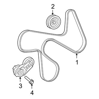 Jeep OE - Cooling - Belts & Pulleys (Rubicon / Sahara / Sport / Unlimited Rubicon / Unlimited Sahara / Unlimited Sport / Unlimited X / X)