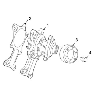 Jeep OE - Cooling - Water Pump (Rubicon / Sahara / Sport / Unlimited Rubicon / Unlimited Sahara / Unlimited Sport / Unlimited X / X)