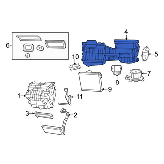 Jeep OE - HVAC Blower Motor Housing