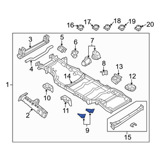 Jeep OE - Rear Left Lower Suspension Control Arm Bracket