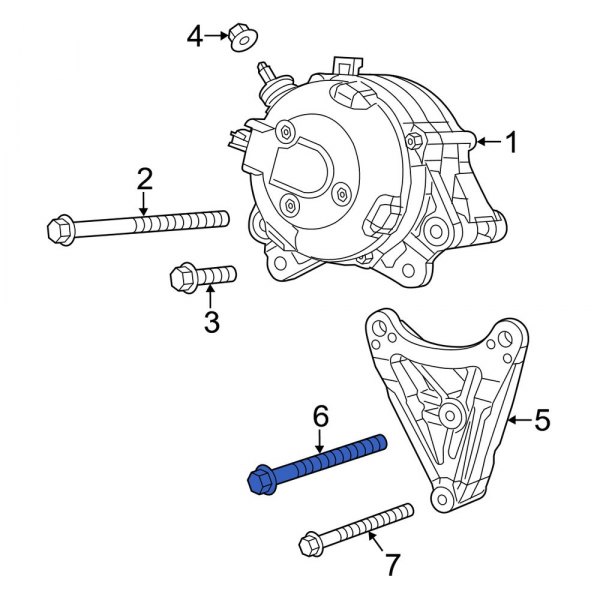 Alternator Bracket Bolt