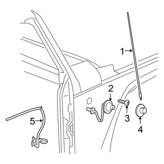 Jeep OE - Electrical - Antenna (W/O Satellite Antenna)