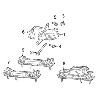 Jeep OE - Engine & Transmission Mounting (3.8L)