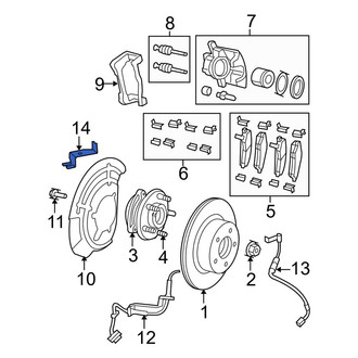 Jeep OE - Right ABS Wheel Speed Sensor Bracket