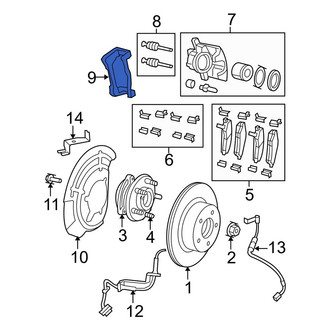 Jeep OE - Front Disc Brake Caliper Bracket