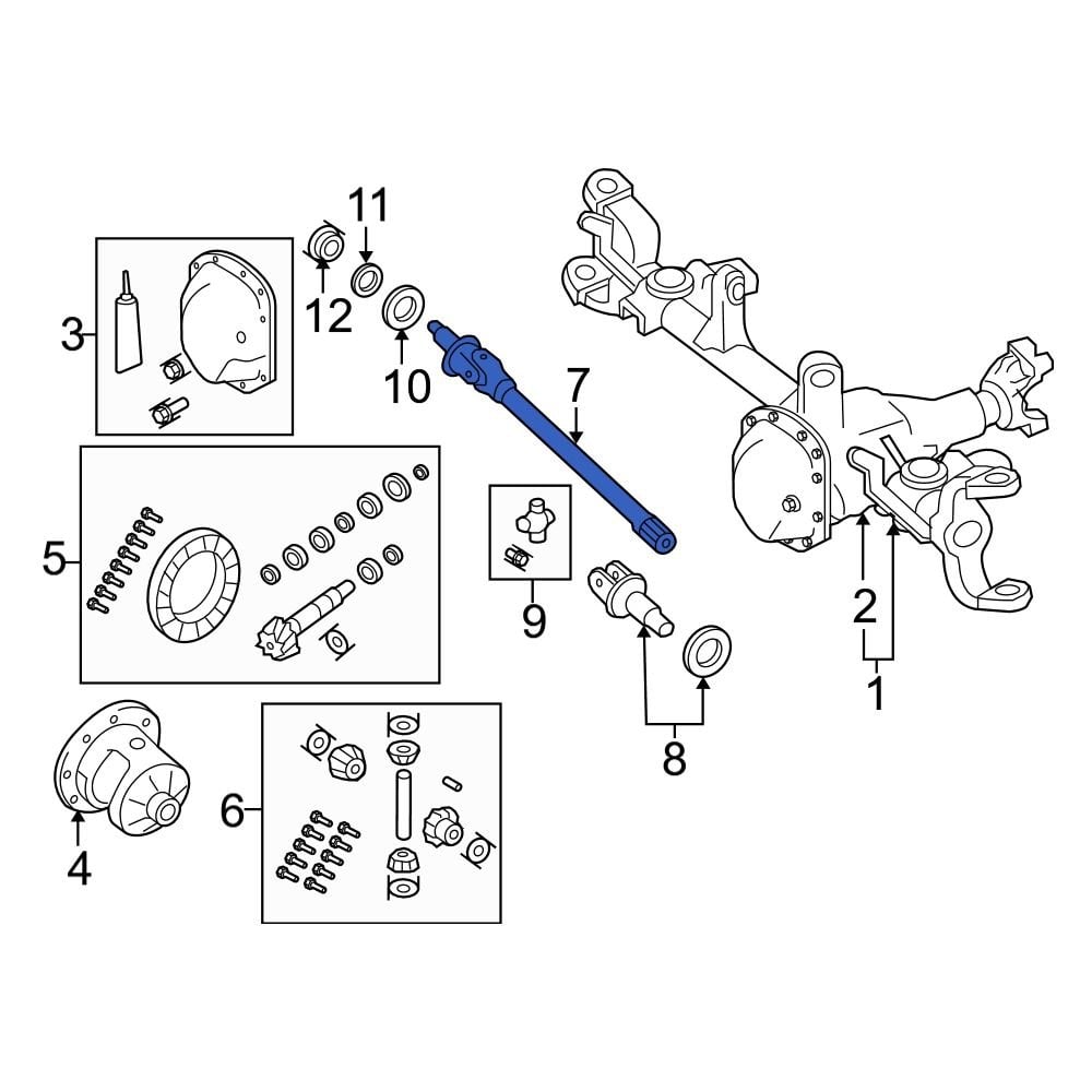 Jeep OE 68145054AB - Front Right Drive Axle Shaft