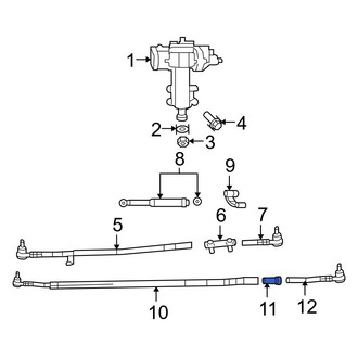 Jeep OE - Steering Tie Rod End Adjusting Sleeve