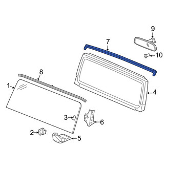 Jeep OE - Front Upper Windshield Frame Weatherstrip Seal